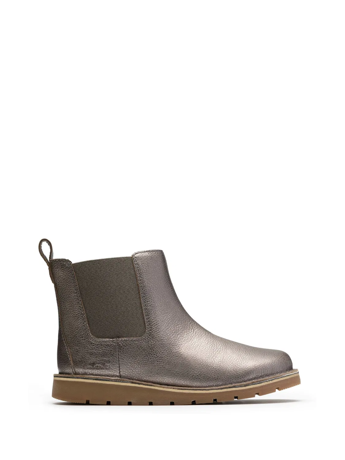 Ботинки челси Clarks Joyful Sky, кожаные, цвет Pewter