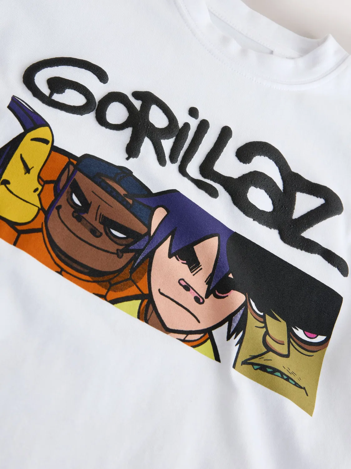 Футболка с принтом Gorillaz Next, белый — фото 3
