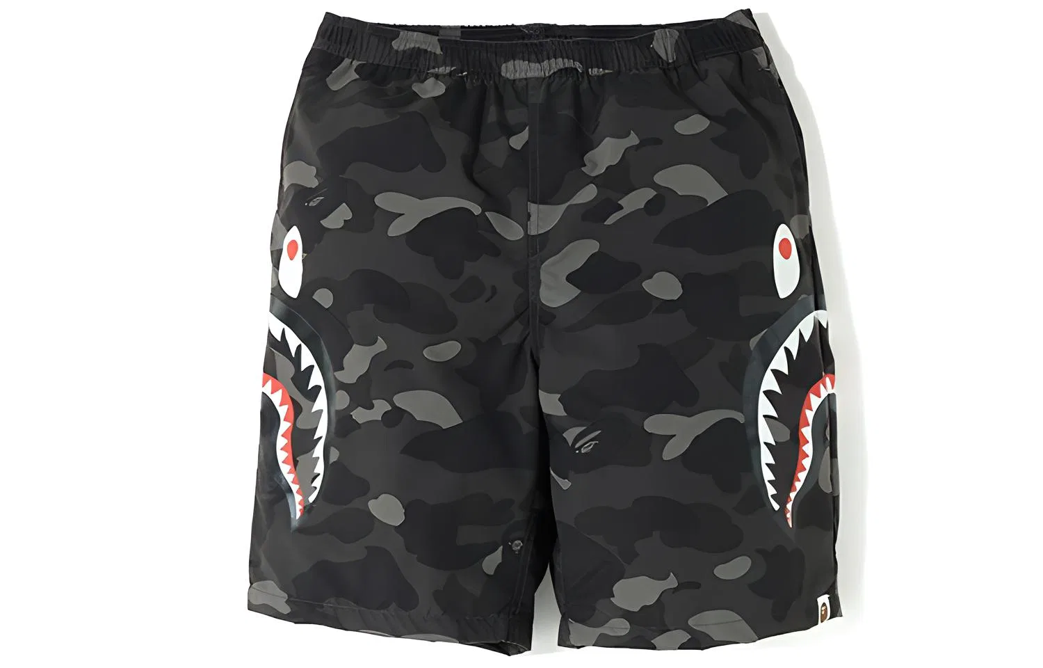 Детские шорты с принтом акулы A BATHING APE