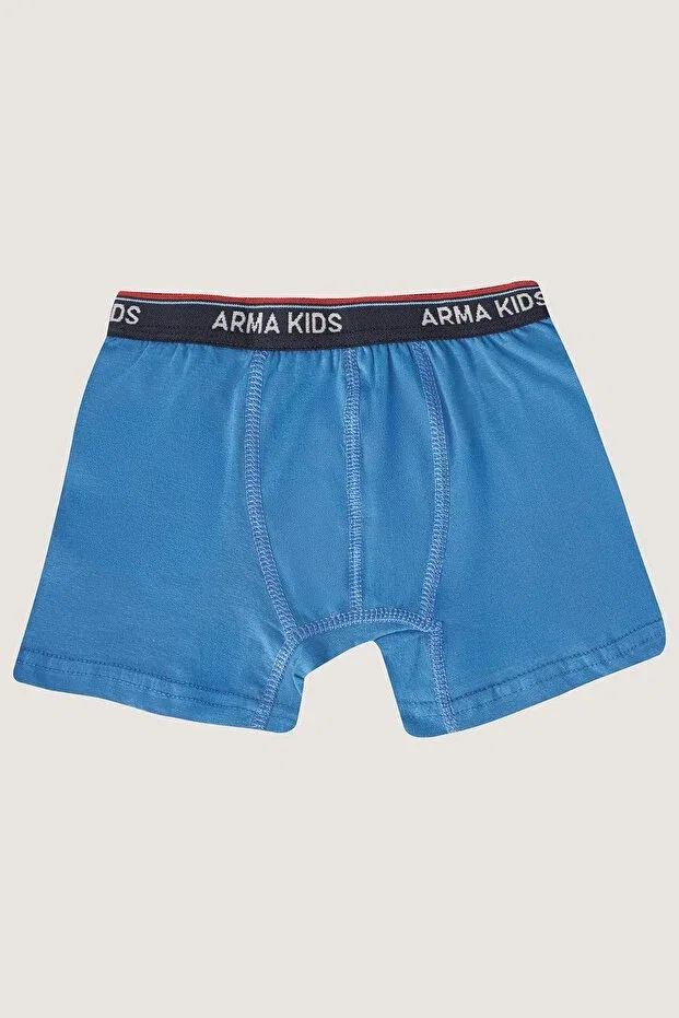 Детские трусы для мальчиков хлопковые комплект 3 шт Boys boxer 3 pack colorful Arma Yıldız, Blue Gray Black — фото 3