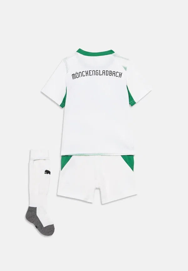 Комплект футбольный быстросохнущий Borussia monchengladbach Home Unisex Set Puma белый, зеленый — фото 2