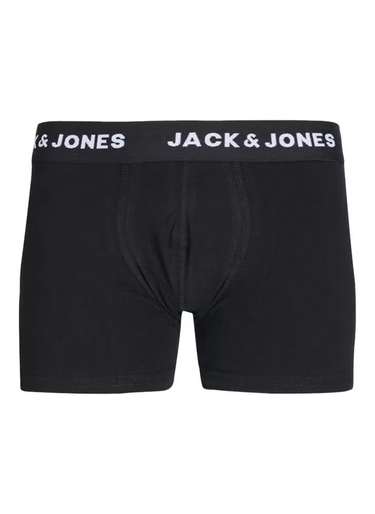 Трусы-боксеры с логотипом, комплект из 5 штук, Jack & Jones Junior, синий — фото 2