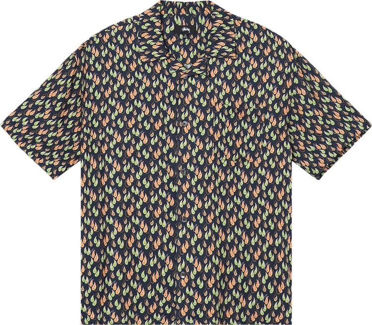 

Рубашка Stussy Paisley Tears Shirt 'Navy', синий