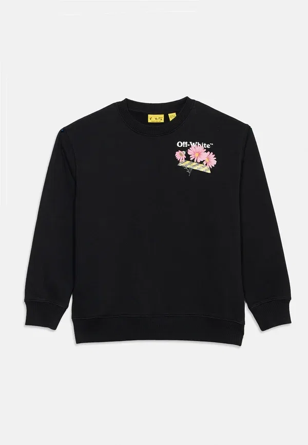 Свитшот с принтом Daisy tape crewneck Off-white, черный — фото 3