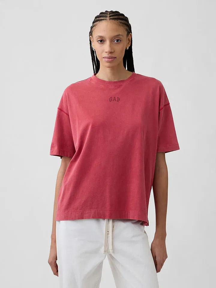 Женская футболка оверсайз GAP, Red