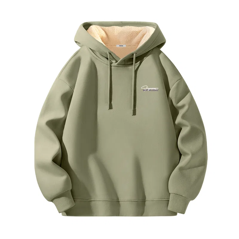 Детский свитшот хлопковый Moonlit Fantasy Chest Logo MINISO, Thermal Shergray Pea Green