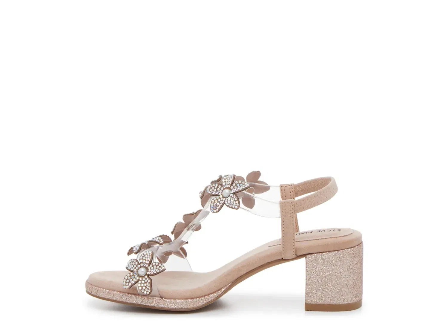Сандалии Savvy с кристаллами, Steve Madden, бледно-розовый — фото 3