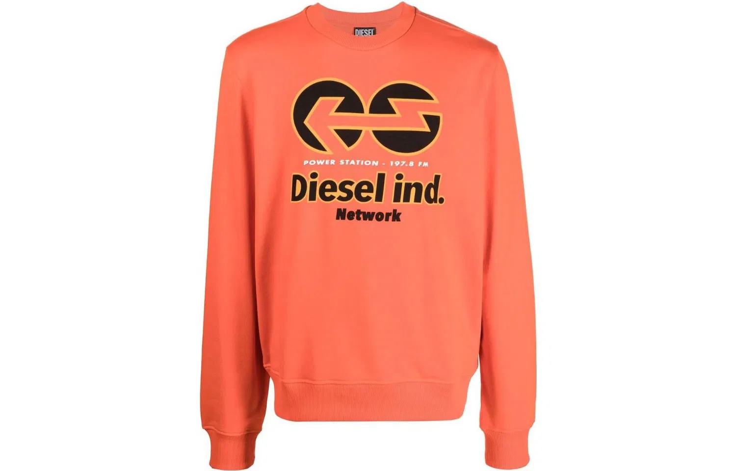 Мужской свитшот с круглым вырезом DIESEL, Orange
