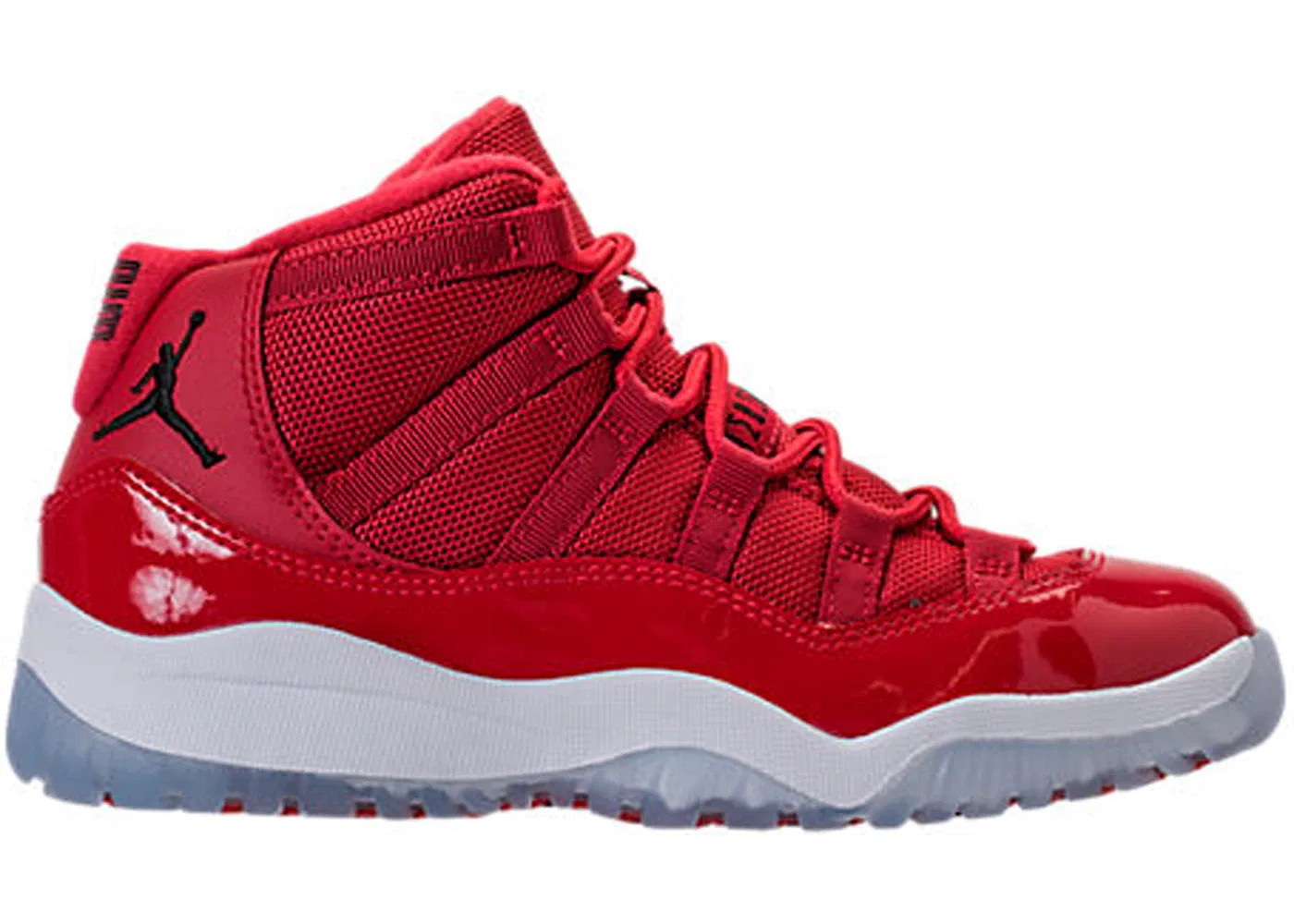 Детские кроссовки с сетчатым верхом Jordan 11 Retro Win Like 96 Jordan, Gym Red/Black-White