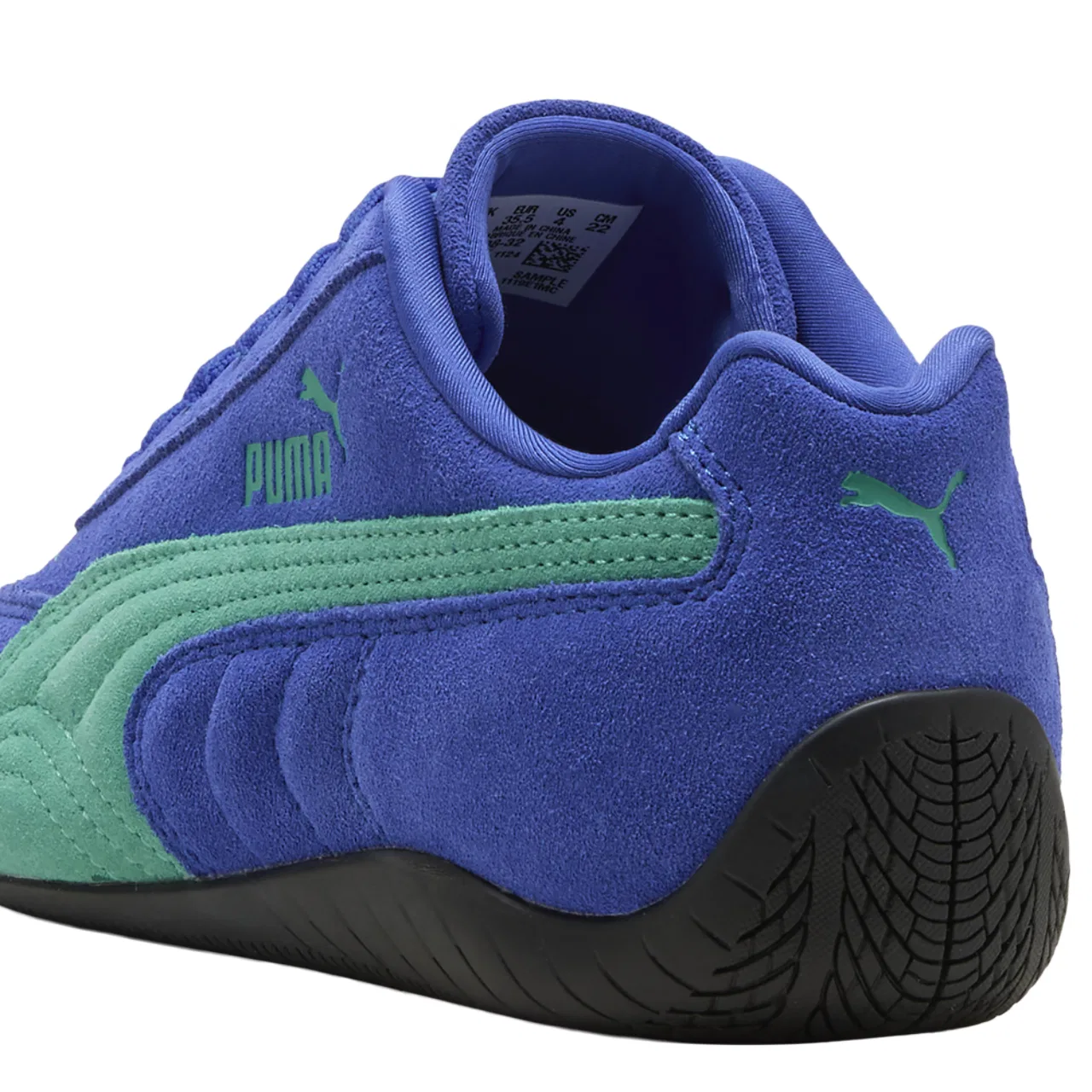 Кроссовки для девочек Speedcat PUMA, цвет Royal Sapphire/Vibrant Green — фото 3