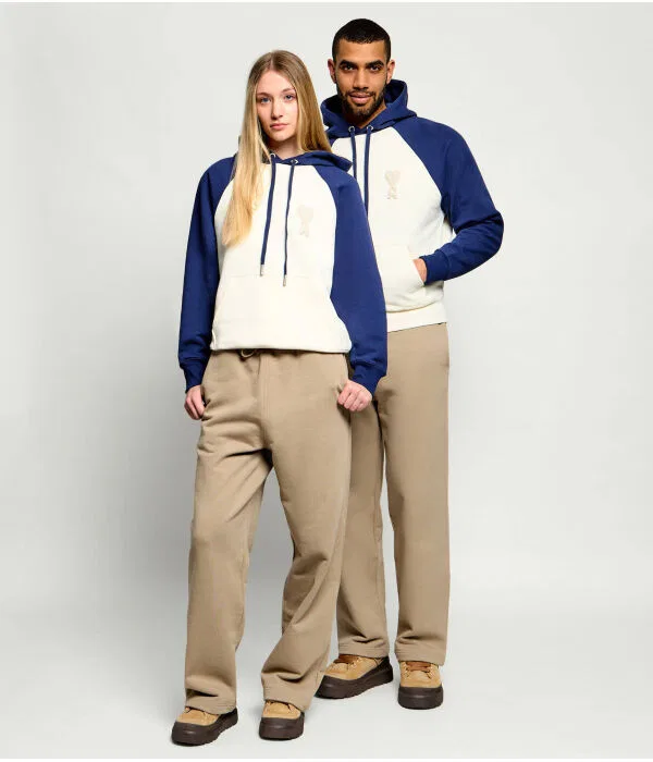 Мужская футболка с принтом Relaxed Fit AMI Paris, белый — фото 2