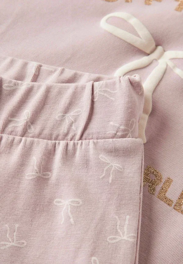 Комплект пижамы с принтом Nightset long sleeved Name It, keepsake lilac, сиреневый/мятный — фото 4