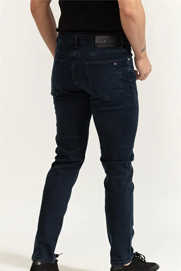 Мужские джинсы скинни из денима Tommy Hilfiger, Black — фото 3
