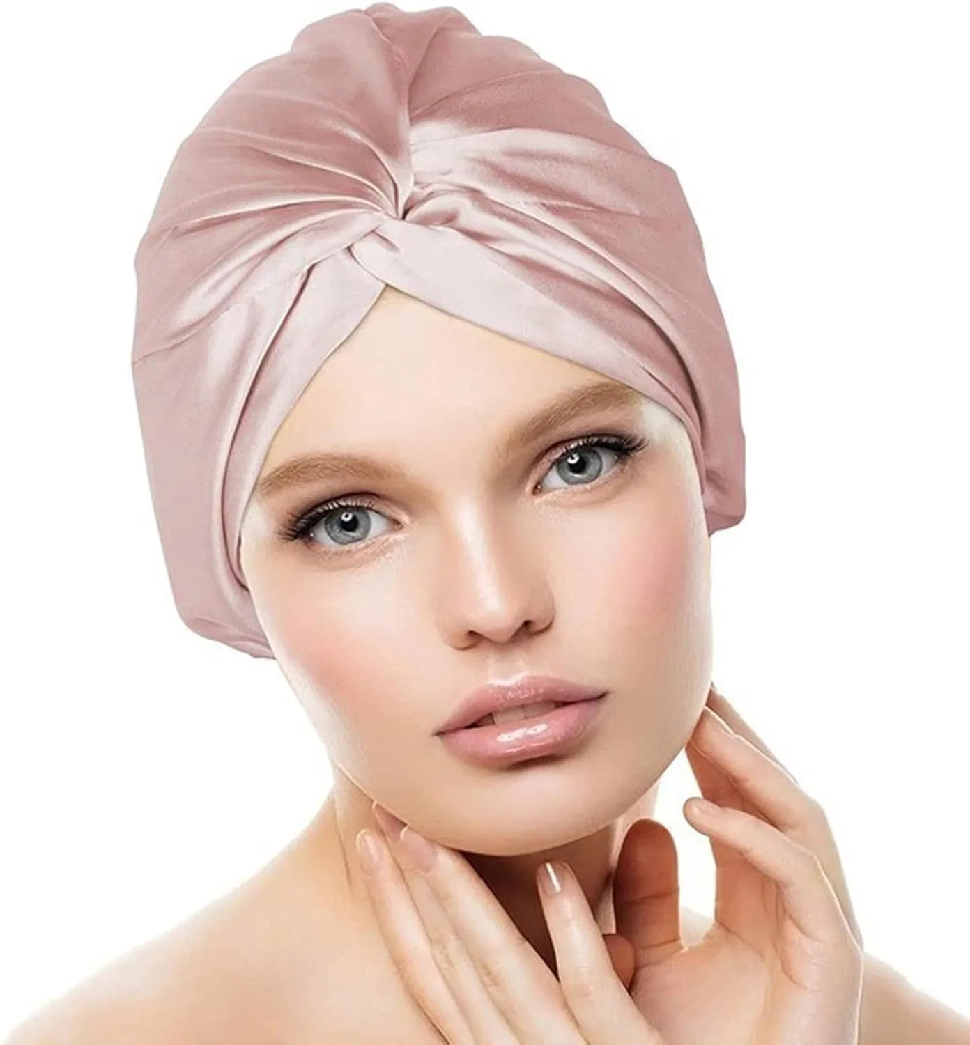 Шапочка для душа Satin, регулируемая, двойной слой, из полиэстера, Hell-Pink Shinroad — фото 3