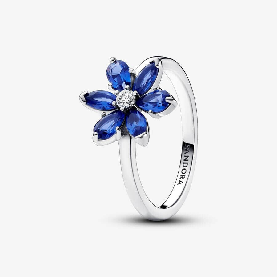 

Кольцо Pandora Timeless Sparkling Blue Herbarium Cluster, серебро/синий