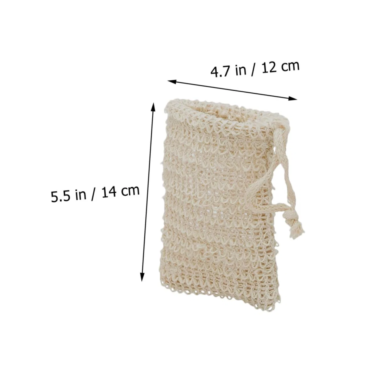 Сумка для мыла Mesh Soap Bag Healeved, 5 шт, Cotton Linen, 14x12x0.5 см — фото 3