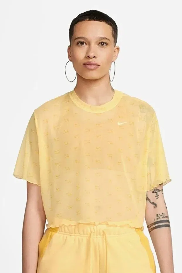 Женская футболка с коротким рукавом Nike, Yellow
