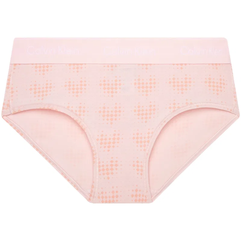 Женские трусы-слипы хлопковые Calvin Klein, Heart Pink
