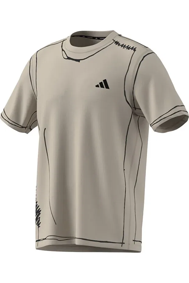 Женская спортивная футболка с коротким рукавом Adidas, Beige