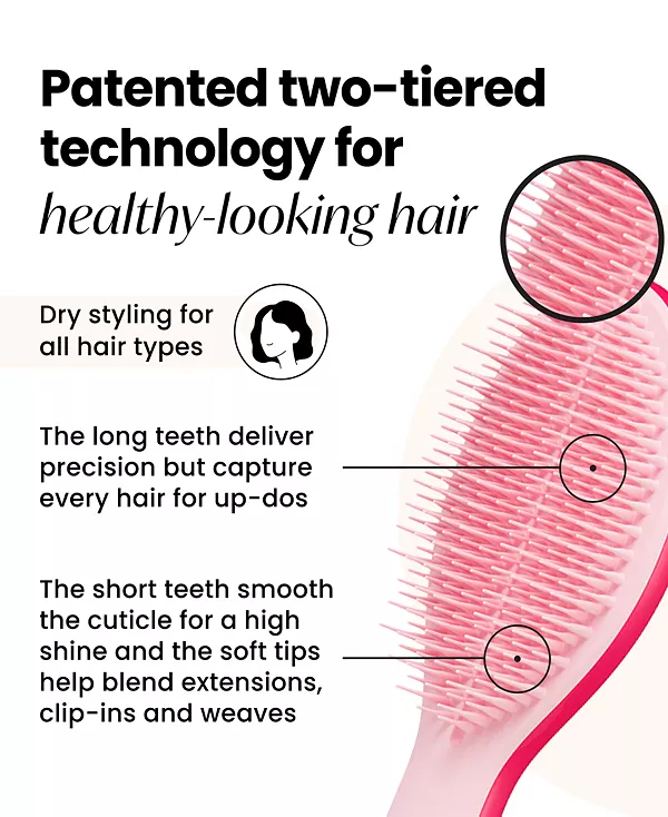 Идеальная расческа для укладки волос Tangle Teezer, sweet pink — фото 2