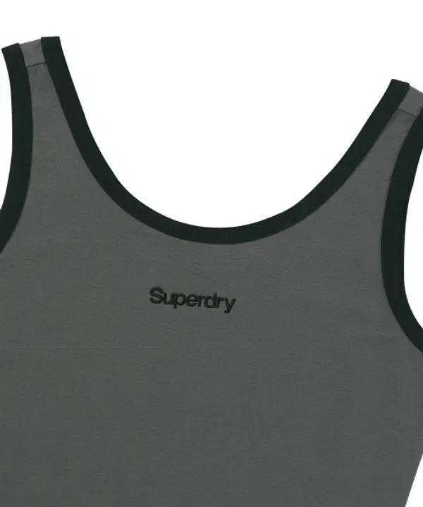 Майка женская Core Sleeveless, Superdry, темно-серый — фото 3
