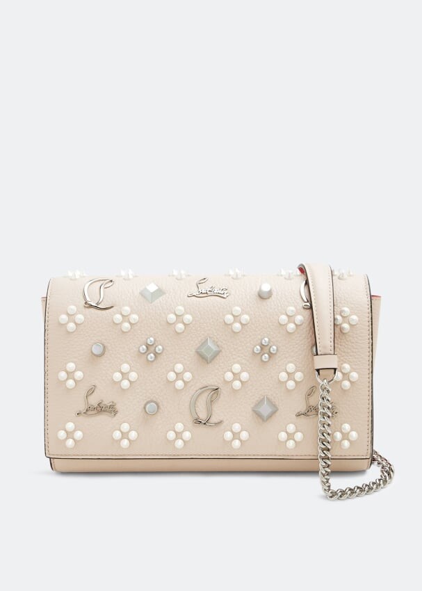 

Клатч CHRISTIAN LOUBOUTIN Paloma clutch, бежевый