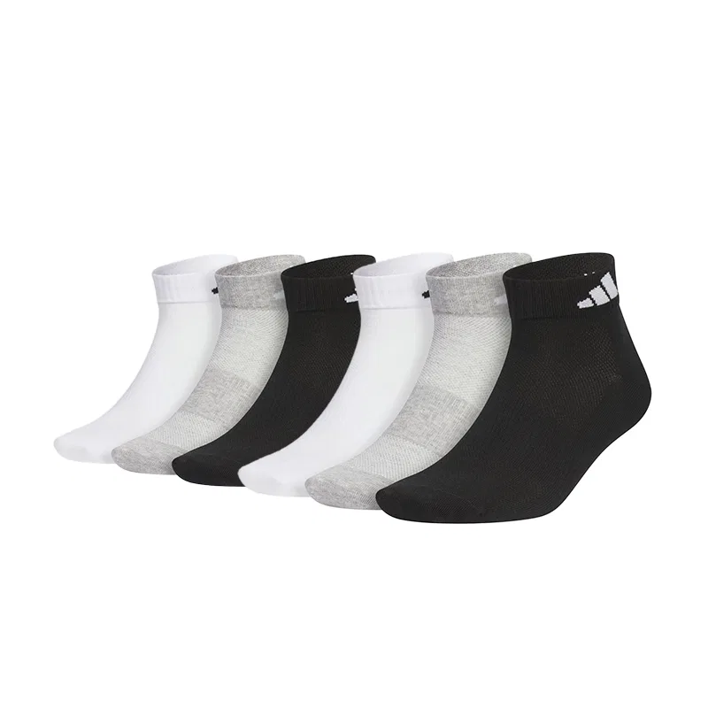 Носки Ankle Socks 3 Pack, Adidas, Black+Medium Heather Gray+White