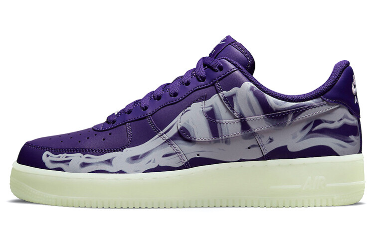 

Nike Air Force 1 Low '07 QS Purple Skeleton Halloween (2021), Зеленый, Nike Air Force 1 Low '07 QS Purple Skeleton Halloween (2021)