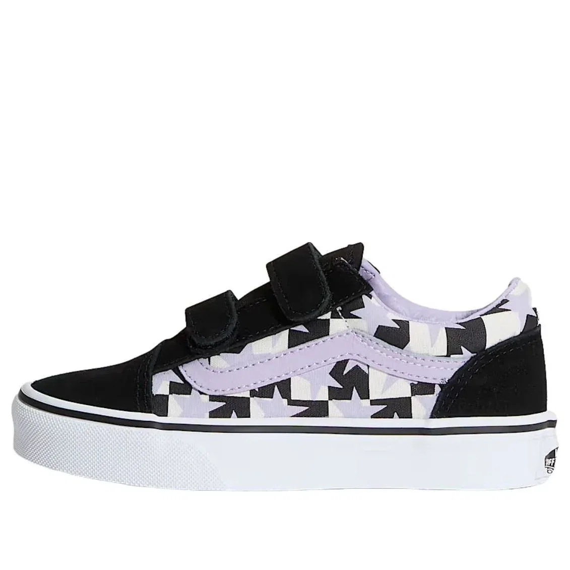 Детские кроссовки с верхом из канваса Old Skool V 'Purple Multicolor' Vans, фиолетовый