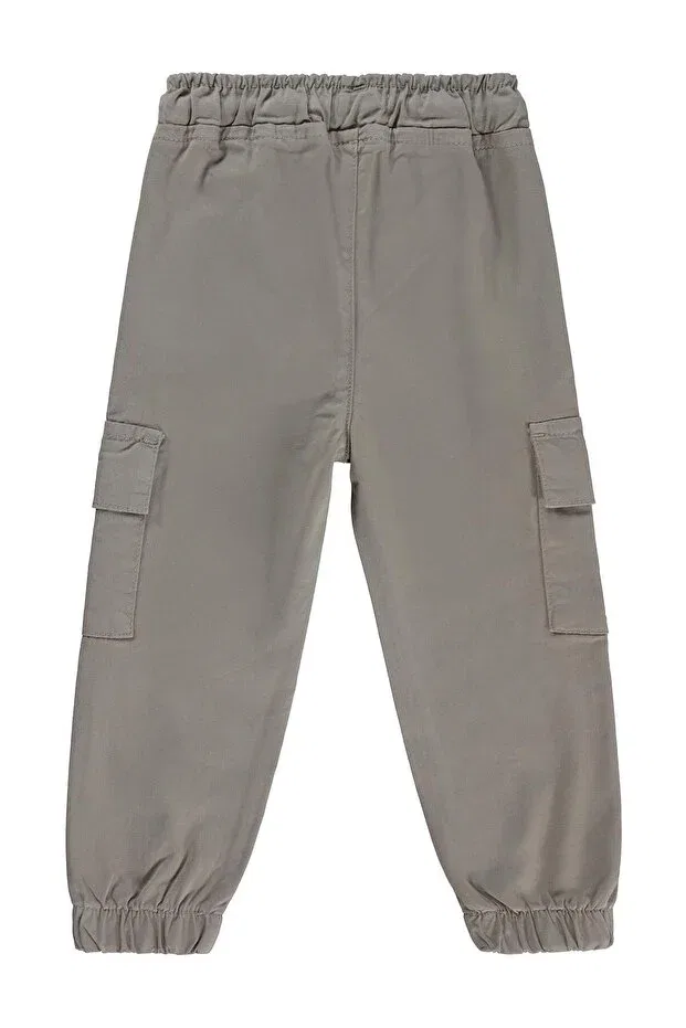 Детские брюки для девочек зауженные Cargo Pants Civil Boys, Light Gray — фото 2