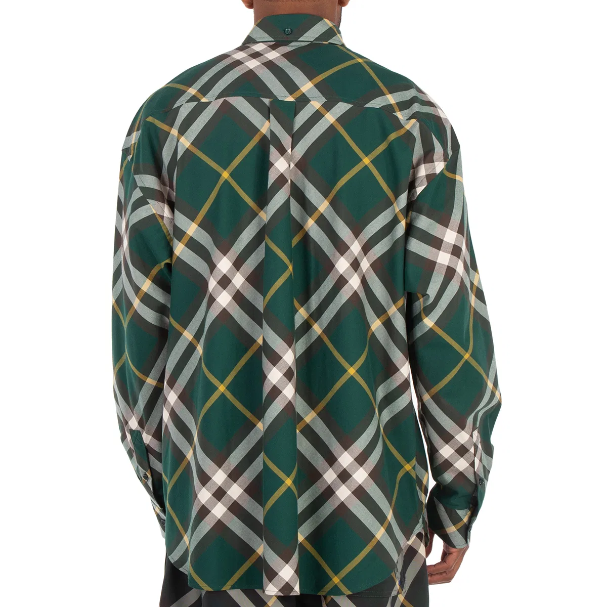 Рубашка хлопковая в клетку Ekd-Embroidered Check Cotton Shirt Burberry, Ivy Ip Check — фото 3