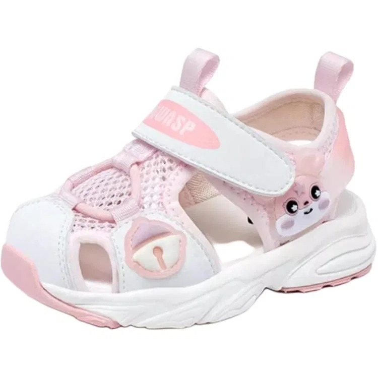 Детские туфли для малышей с защитой от истирания Fabric Anti Kick, BIG WASP, Pink