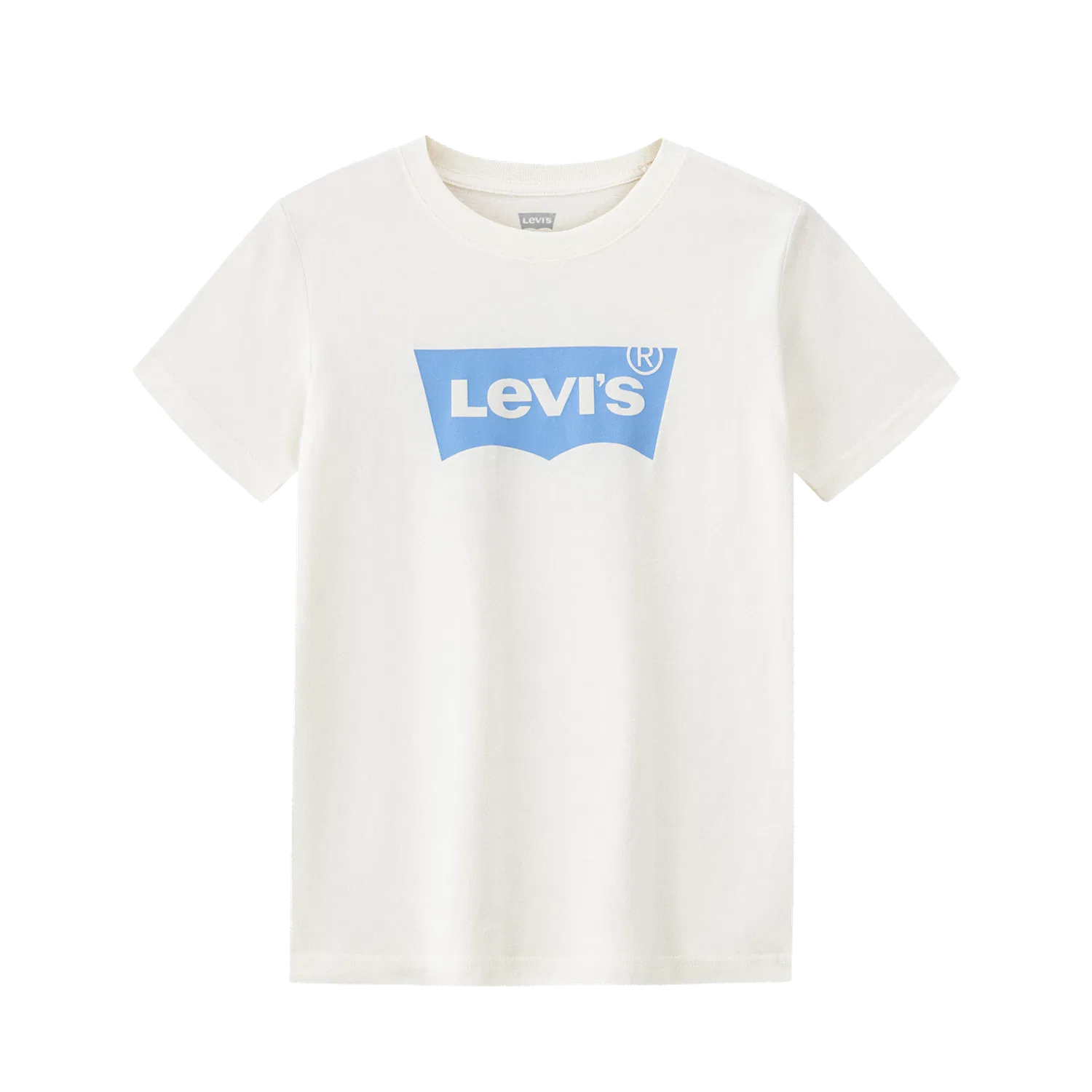 Футболка с круглым вырезом, Grade School, Levis, Candy White