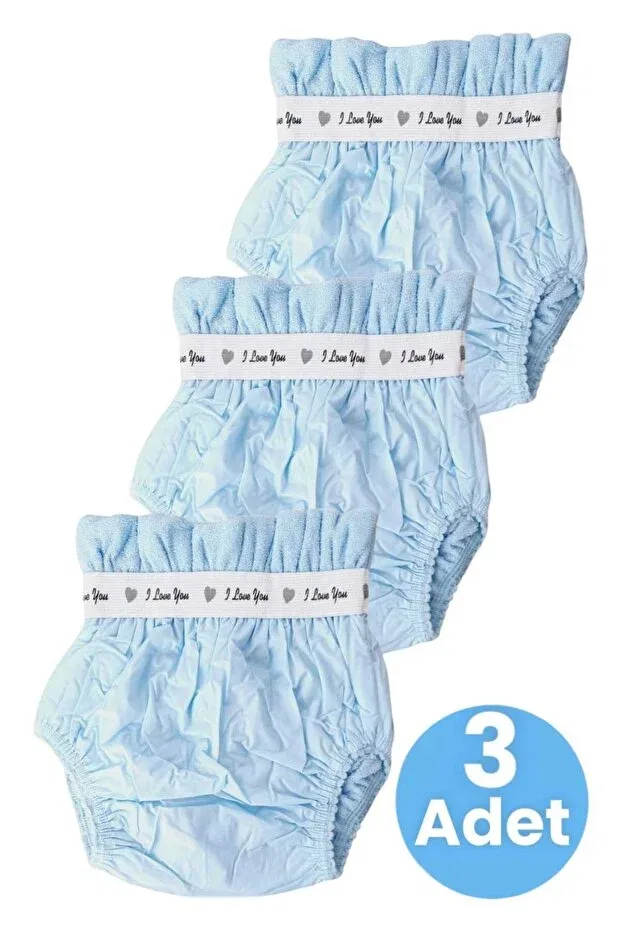 Детские трусики для девочек хлопковые 3-комплект Tezzgelsin, Blue