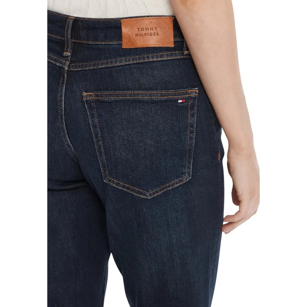 Женские джинсы-мом с посадкой мом и классической посадкой Blue Recycled Cotton Mom Jeans Tommy Hilfiger, Blue — фото 4