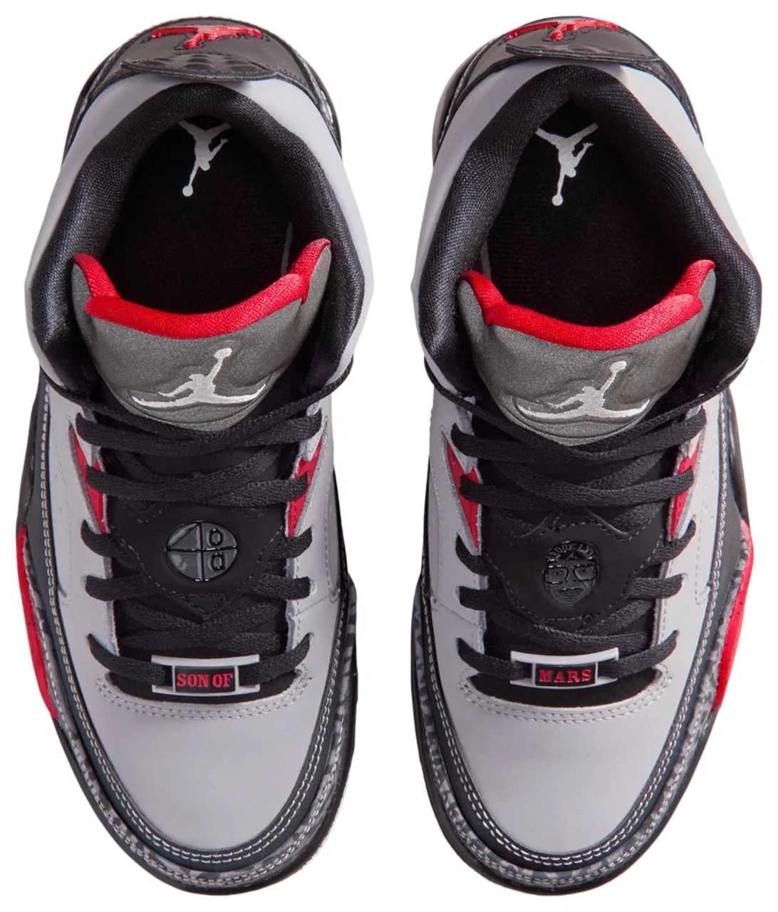 Баскетбольные кроссовки для мальчиков Son of Mars Jordan, цвет Grey/White/Red — фото 4