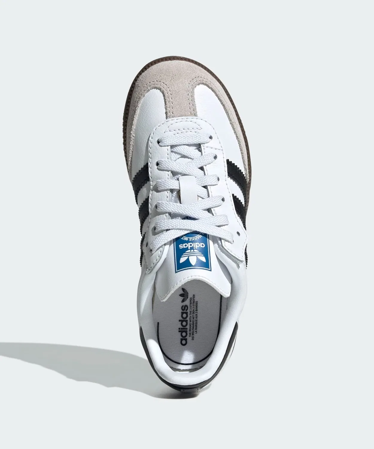 Детские кроссовки с эластичными шнурками Samba OG Comfort Closure Elastic Lace Kids Adidas Originals, Белый — фото 3
