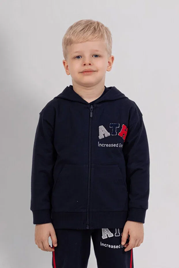 Детский кардиган для мальчиков с капюшоном Dmb Boys & Girls, Navy Blue