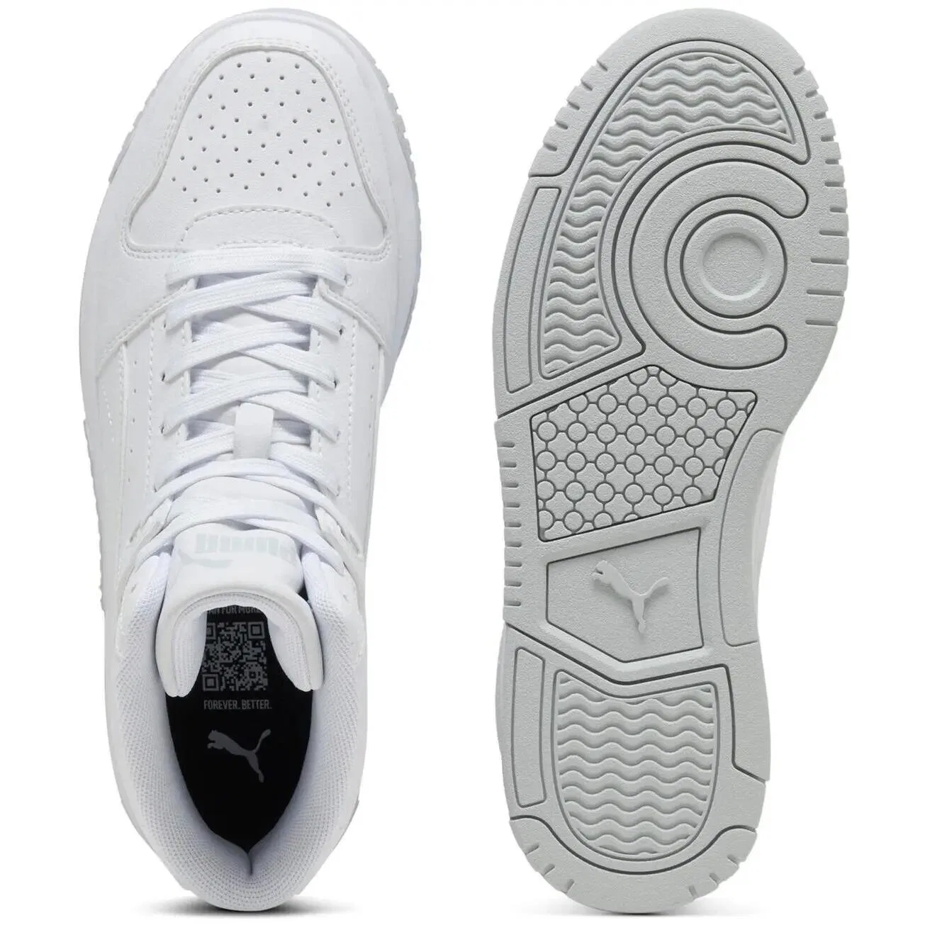 Детские кроссовки Puma Rebound Slam Mid Jr, Weiß — фото 2
