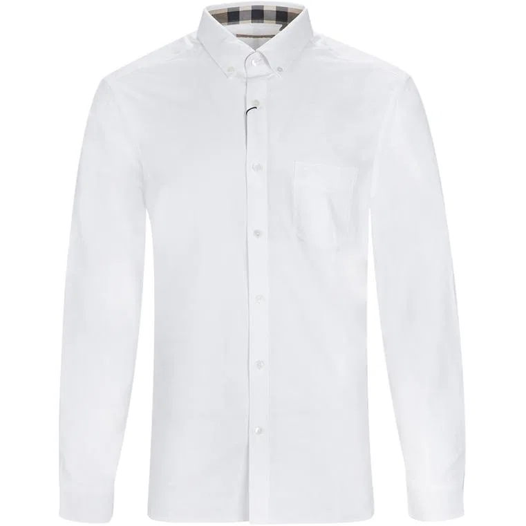 Мужская рубашка с принтом Burberry, White