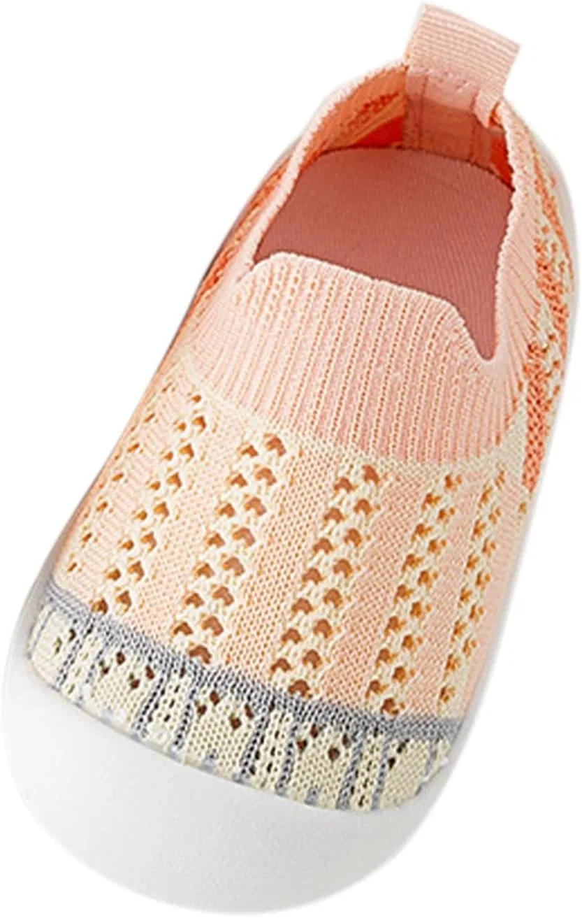 Детские кеды для девочек с пищалками Mesh Slip On Socks Shoes, Pink