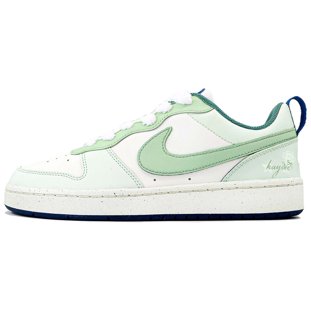 

Nike Кроссовки Court Borough Slip Resistant Abrasion Resistant Low top Skateboard Shoes Light Green Kids'