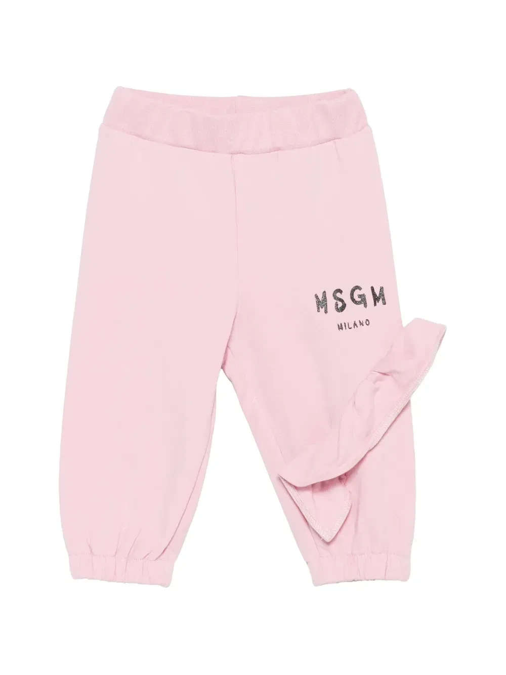 Спортивный костюм с логотипом и оборками MSGM Kids, розовый — фото 3