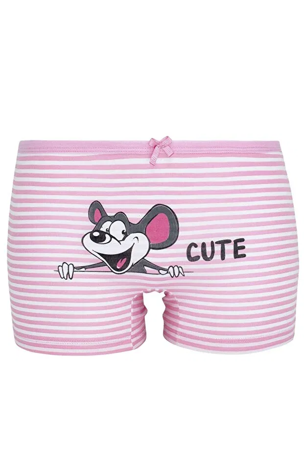 Детские трусы-боксеры для девочек с принтом Happy Animals 5 Pack Biyokids, Multicolored — фото 3
