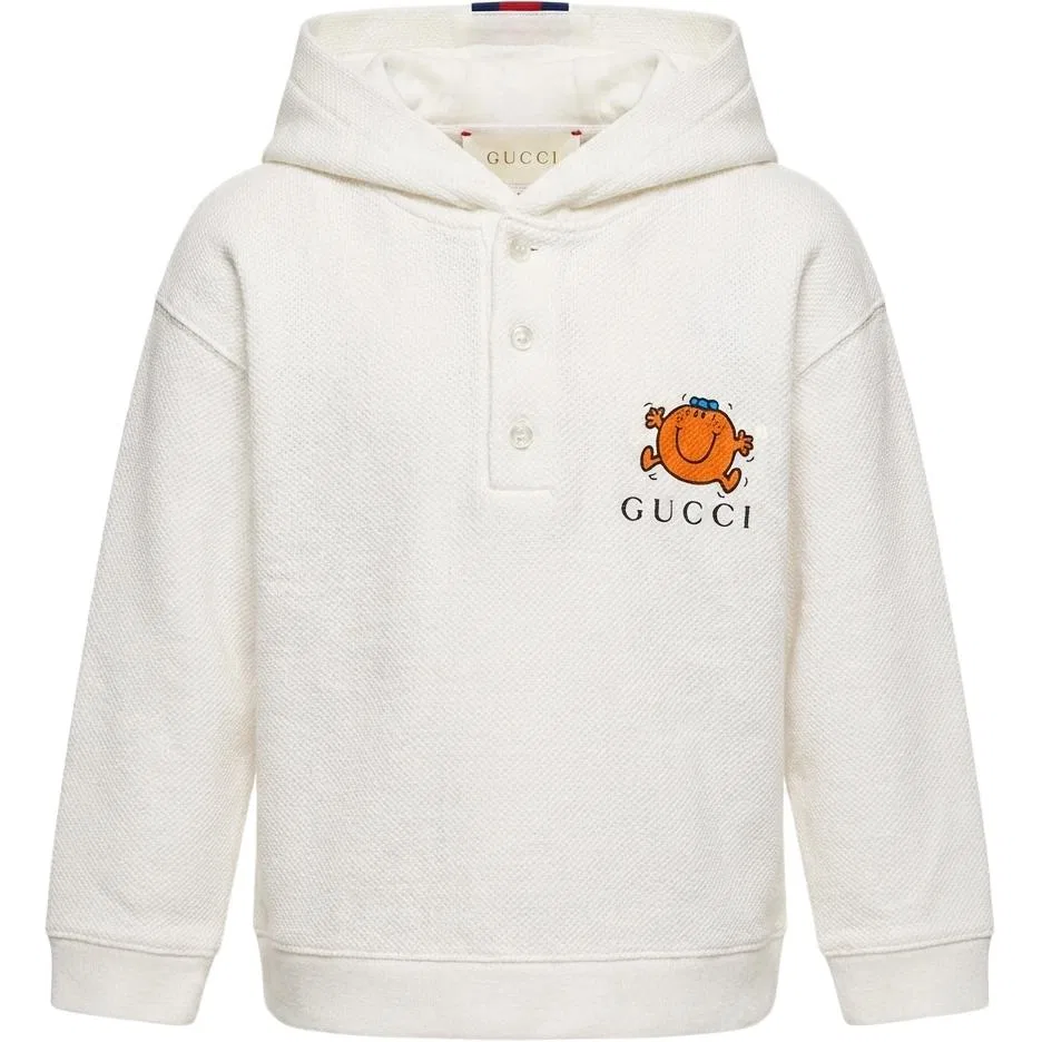 Детский свитшот с капюшоном Ecru GUCCI