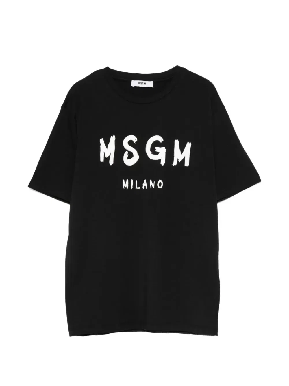 Футболка из хлопка с логотипом Msgm Kids, черный