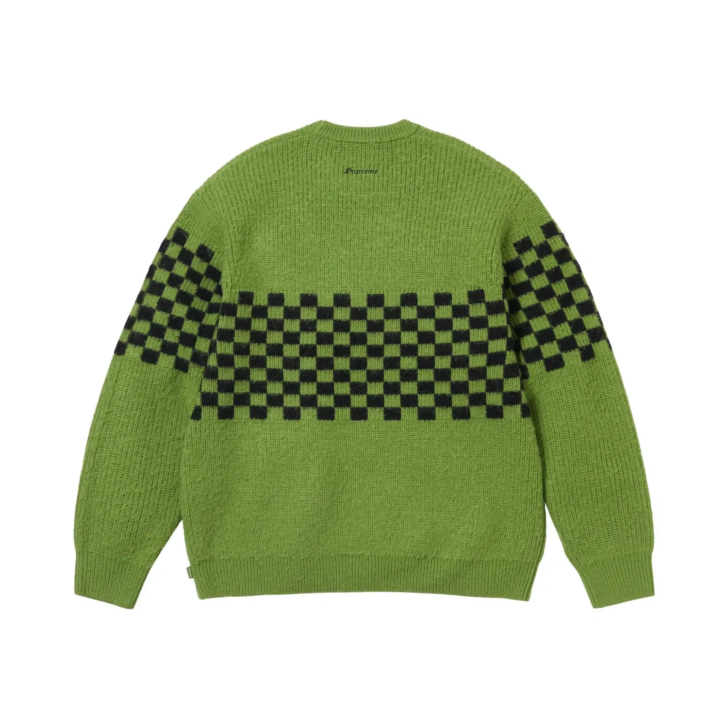 Свитер с принтом Supreme Checkerboard Pilled, Green — фото 2