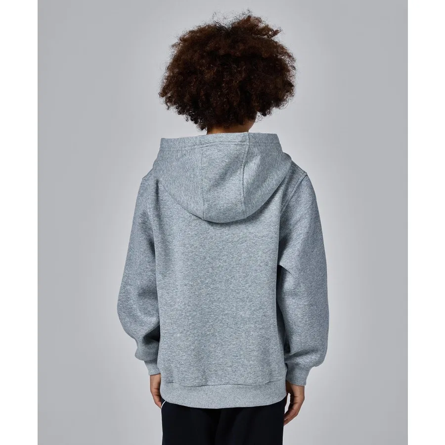 Детский худи с капюшоном из футера Sportswear Club Fleece Hoodie Nike, Серый — фото 4