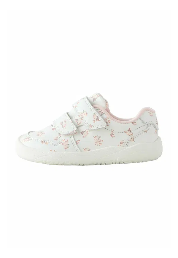 Ботинки кожаные Regular fit barefoot baby shoes Next, White Floral, белый