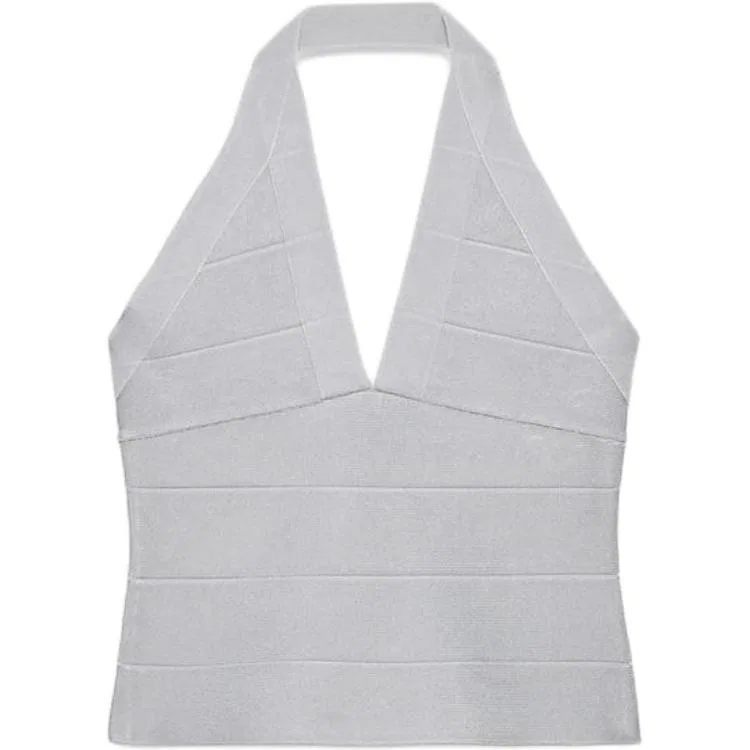 Женский топ-майка без рукавов ZARA, Light Gray